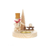 Candle Holder, Snowman and Sleigh
